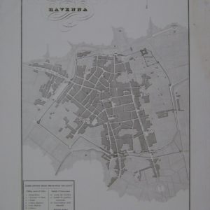 pianta della citta di ravenna 1843