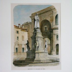 Milano monumento a Leonardo da Vinci